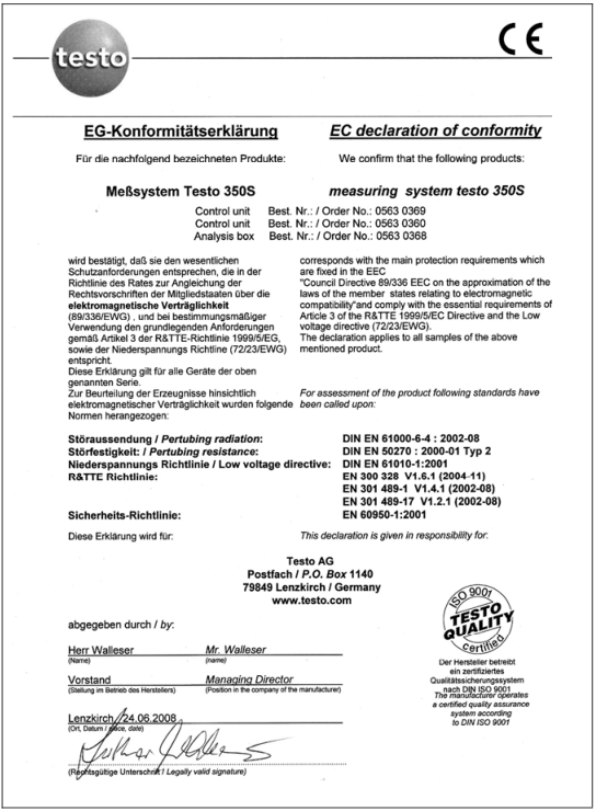 testo350煙氣分析儀技術規(guī)范-1