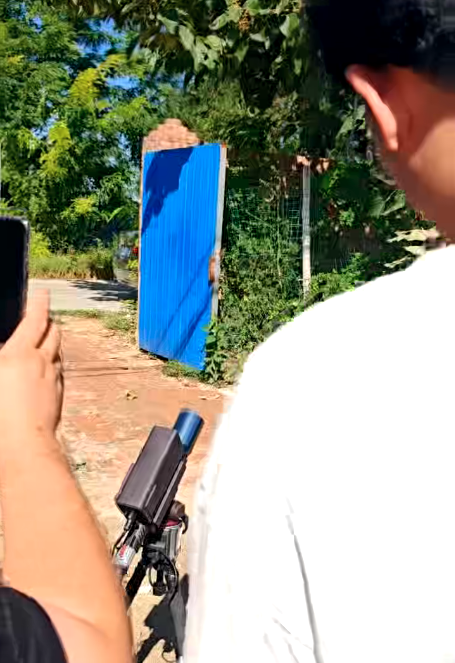 激光清障儀除樹障現(xiàn)場